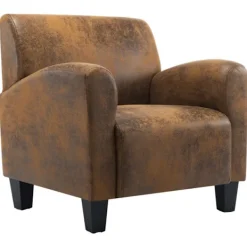 vidaXL Fåtöljer>Soffa brun 70x69x72 cm konstläder