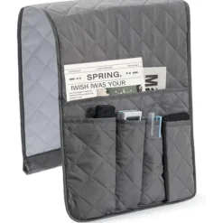 Soffor>Soffa Caddy, Fjärrkontrollhållare, Fjärrkontrollhållare, Soffarmstödsorganisatör, Fjärrkontrollhållare för Soffa, 5 Fickor Soffhängare