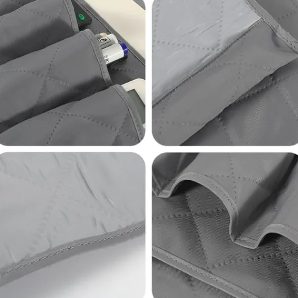 Soffor>Soffa Caddy, Fjärrkontrollhållare, Fjärrkontrollhållare, Soffarmstödsorganisatör, Fjärrkontrollhållare för Soffa, 5 Fickor Soffhängare