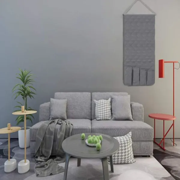 Soffor>Soffa Caddy, Fjärrkontrollhållare, Fjärrkontrollhållare, Soffarmstödsorganisatör, Fjärrkontrollhållare för Soffa, 5 Fickor Soffhängare