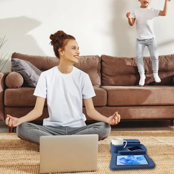 Soffor>Soffa mugghållare bricka, silikon soffa armstöd förvaringslåda med sidofickor för fjärrkontroll, mobiltelefon, surfplatta eller snacks
