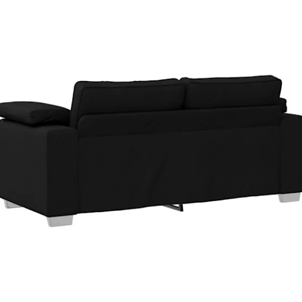 vidaXL Soffor>Soffa Svart 180 x 77 x 82 cm tyg