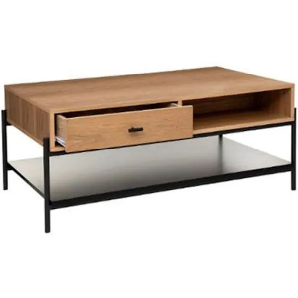 ATMOSPHERA Soffbord>Soffbord - - Simon - 2 lådor - Naturlig och svart