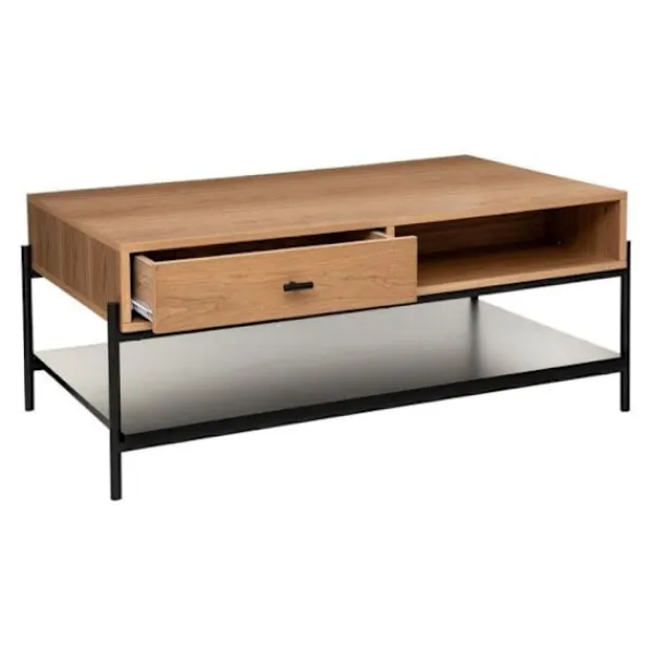 ATMOSPHERA Soffbord>Soffbord - - Simon - 2 lådor - Naturlig och svart