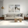 vidaXL Soffbord>Soffbord 2 st rökfärgad ek 50x46x35 cm konstruerat trä