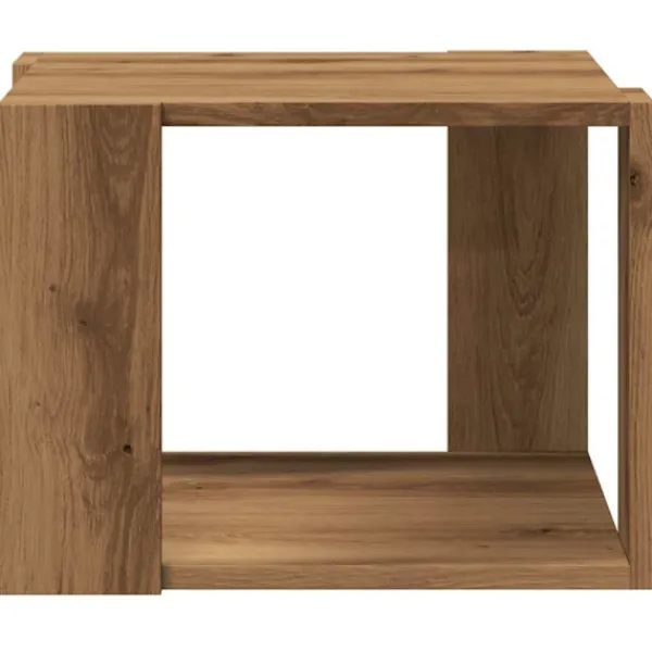 vidaXL Soffbord>Soffbord artisan ek 40x40x30 cm konstruerat trä