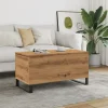 vidaXL Kistor & Koffertar>Soffbord artisan ek 90x44,5x45 cm konstruerat trä