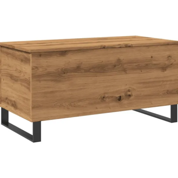 vidaXL Kistor & Koffertar>Soffbord artisan ek 90x44,5x45 cm konstruerat trä