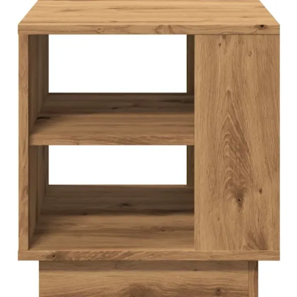 vidaXL Småbord>Soffbord artisan ek 40x40x43 cm konstruerat trä