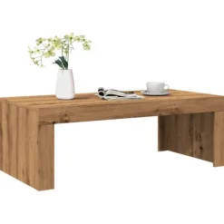 vidaXL Soffbord>Soffbord artisan ek 102x50x35 cm konstruerat trä