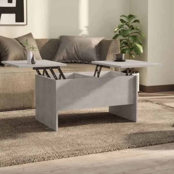 vidaXL Soffbord>Soffbord betonggrå 80x50x42,5 cm konstruerat trä