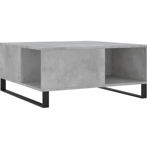 vidaXL Soffbord>Soffbord betonggrå 80x80x36,5 cm konstruerat trä
