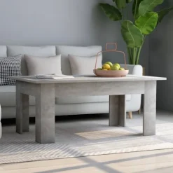vidaXL Soffbord>Soffbord betonggrå 100x60x42 cm konstruerat trä