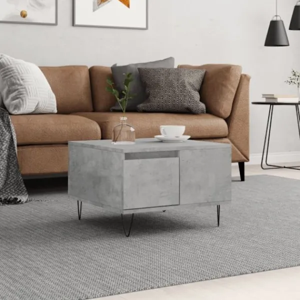 vidaXL Soffbord>Soffbord betonggrå 55x55x36,5 cm konstruerat trä