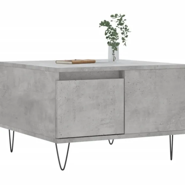 vidaXL Soffbord>Soffbord betonggrå 55x55x36,5 cm konstruerat trä