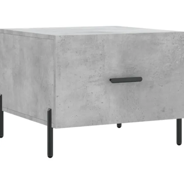 vidaXL Småbord>Soffbord betonggrå 50x50x40 cm konstruerat trä
