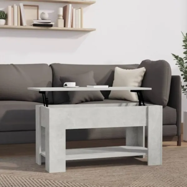vidaXL Soffbord>Soffbord betonggrå 101x49x52 cm konstruerat trä