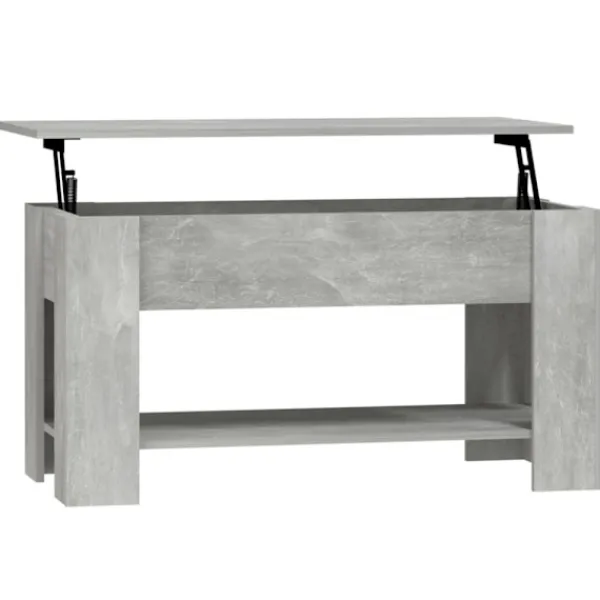 vidaXL Soffbord>Soffbord betonggrå 101x49x52 cm konstruerat trä
