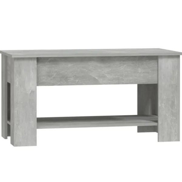 vidaXL Soffbord>Soffbord betonggrå 101x49x52 cm konstruerat trä