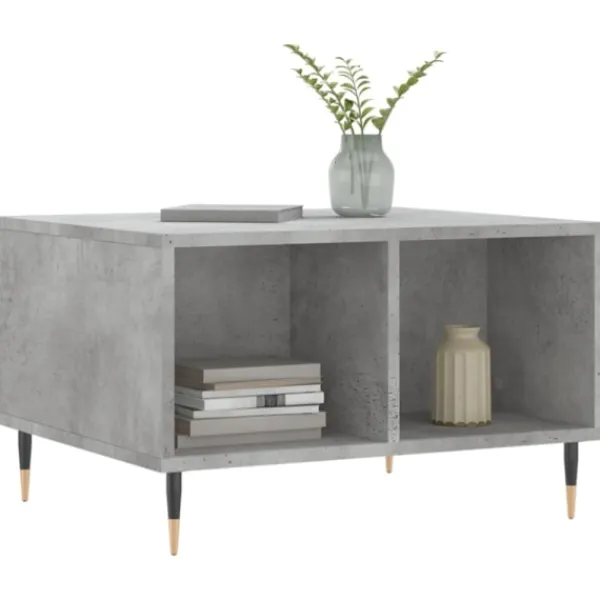 vidaXL Soffbord>Soffbord betonggrå 60x50x36,5 cm konstruerat trä