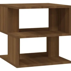 vidaXL Småbord>Soffbord brun ek 40x40x40 cm konstruerat trä