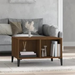 vidaXL Soffbord>Soffbord brun ek 60x50x36,5 cm konstruerat trä