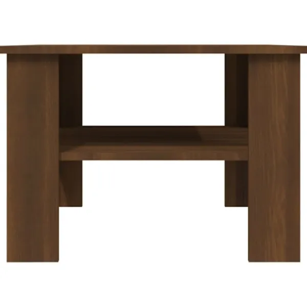 vidaXL Soffbord>Soffbord brun ek 60x60x42 cm konstruerat trä