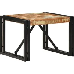 vidaXL Soffbord>Soffbord flerfärgat 50x50x35 cm massivt trä återvunnet