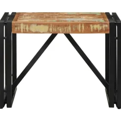 vidaXL Soffbord>Soffbord flerfärgat 50x50x35 cm massivt trä återvunnet
