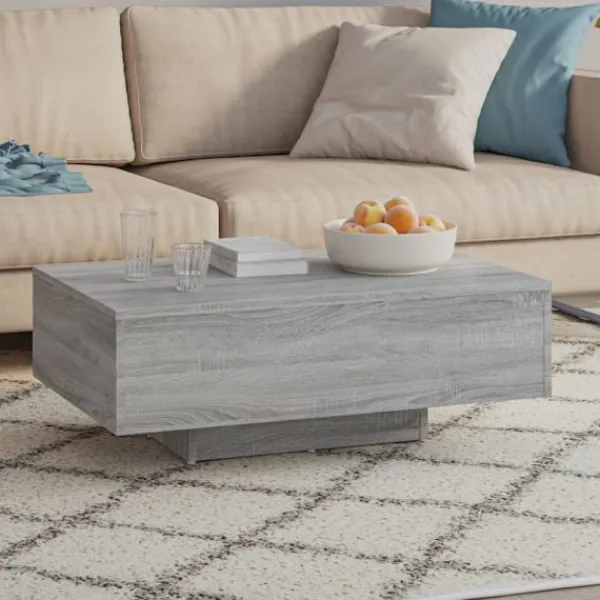vidaXL Soffbord>Soffbord grå sonoma 85x55x31 cm konstruerat trä