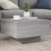 vidaXL Soffbord>Soffbord grå 55x55x31 cm konstruerat trä