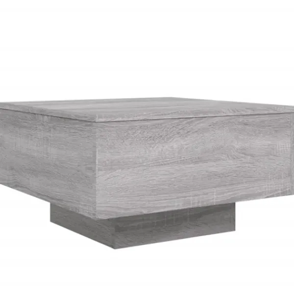 vidaXL Soffbord>Soffbord grå 55x55x31 cm konstruerat trä