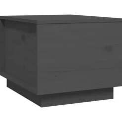 vidaXL Soffbord>Soffbord grå 40x50x35 cm massivt furu