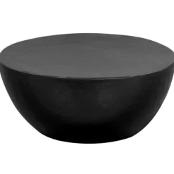 vidaXL Soffbord>Soffbord hamrad aluminium 70x30 cm svart