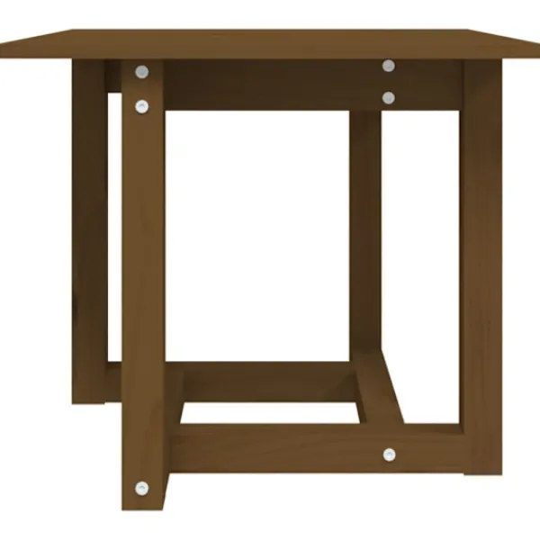 vidaXL Småbord>Soffbord honungsbrun 50x50x45 cm massiv furu