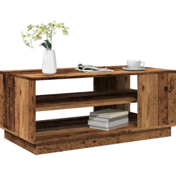vidaXL Soffbord>Soffbord åldrat trä 102x55x43 cm konstruerat trä
