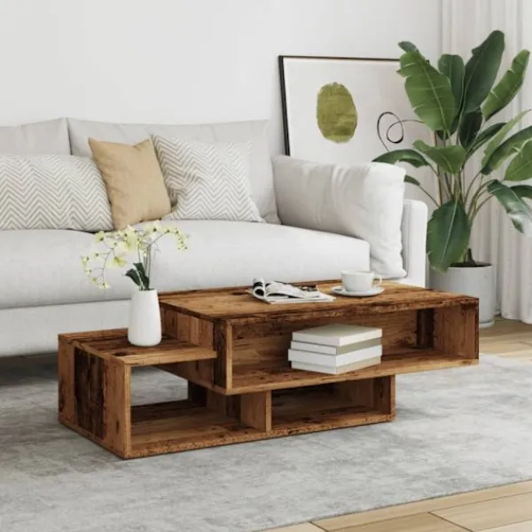 vidaXL Soffbord>Soffbord åldrat trä 105x55x32 cm konstruerat trä