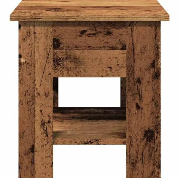 vidaXL Småbord>Soffbord åldrat trä 40x40x42 cm konstruerat trä