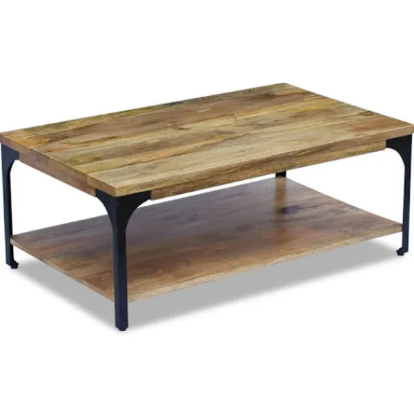 vidaXL Soffbord>Soffbord massivt mangoträ 100x60x38 cm