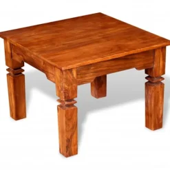 vidaXL Soffbord>Soffbord massivt trä 60x60x45 cm