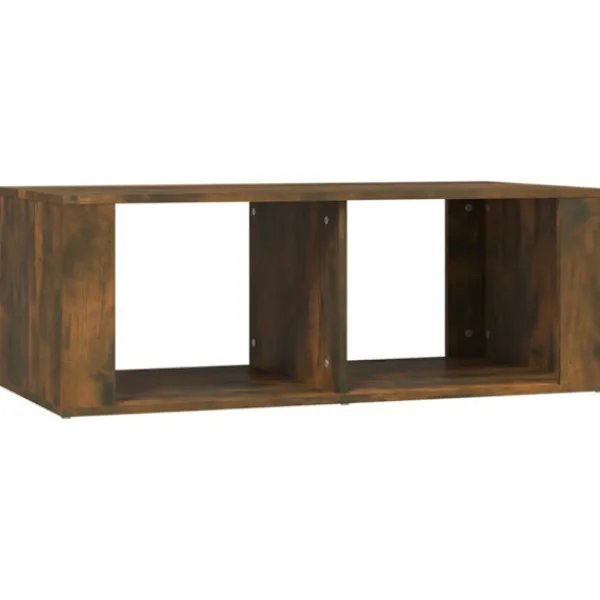 vidaXL Soffbord>Soffbord rökfärgad ek 100x50x36 cm konstruerat trä