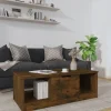 vidaXL Soffbord>Soffbord rökfärgad ek 102x50x36 cm konstruerat trä