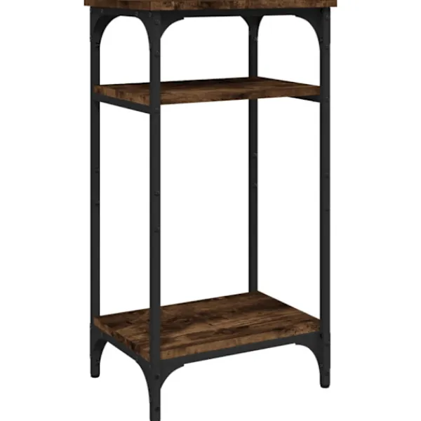 vidaXL Småbord>Soffbord rökfärgad ek 40x30x75 cm konstruerat trä