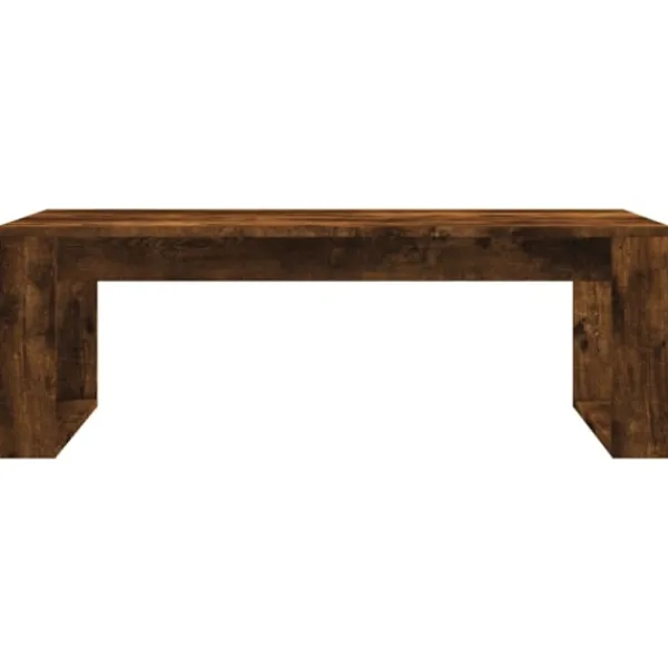 vidaXL Soffbord>Soffbord rökfärgad ek 102x50x35 cm konstruerat trä