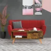 vidaXL Soffbord>Soffbord rökt ek 100x49,5x43 cm konstruerat trä