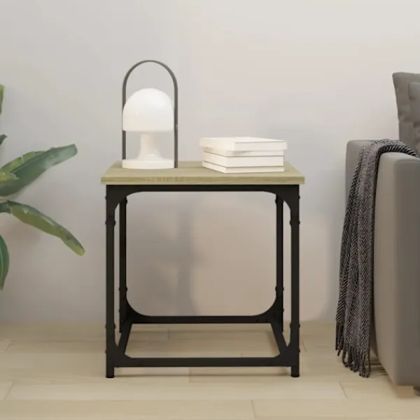 vidaXL Småbord>Soffbord Sonoma ek 40x40x40 cm konstruerat trä