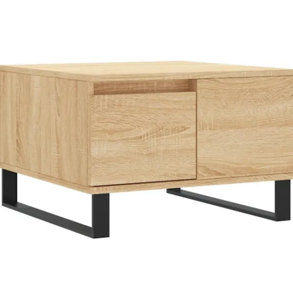 vidaXL Soffbord>Soffbord sonoma-ek 55x55x36,5 cm konstruerat trä