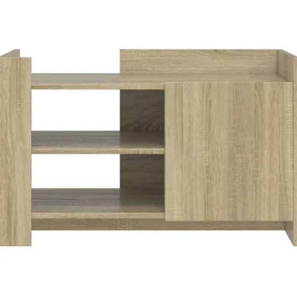 vidaXL Soffbord>Soffbord sonoma-ek 80x50x50 cm konstruerat trä
