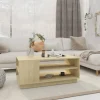 vidaXL Soffbord>Soffbord sonoma-ek 102x55x43 cm konstruerat trä