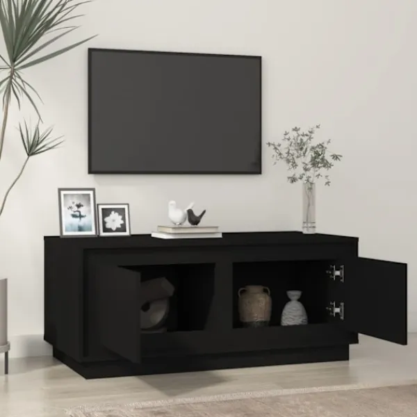 vidaXL Tv-Bänkar>Soffbord svart 102x50x44 cm konstruerat trä